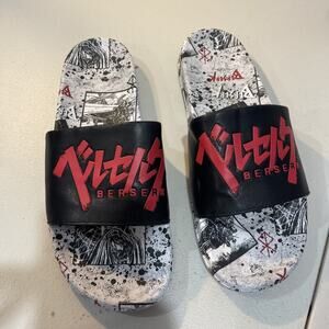 Berserk Manga Soccer Slides Flip Flop Adult Sandals Atsuko Japan Gamer Men Sz 9